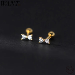 925 Silver Zirconia Stud Earrings for Women