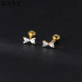 925 Silver Zirconia Stud Earrings for Women