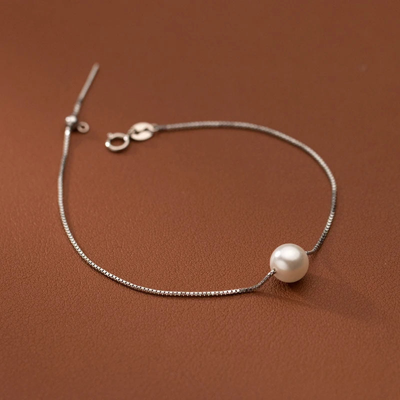 925 Silver Box Chain DIY Charms Bracelet for Women