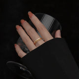 925 Sterling Silver Double Twist Wave Ring for Women
