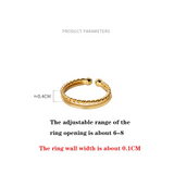 925 Sterling Silver Double Twist Wave Ring for Women