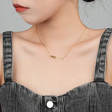 925 Silver Glossy Mama Mother's Choker Necklace Classic Party Jewelry