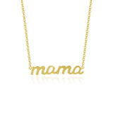 925 Silver Glossy Mama Mother's Choker Necklace Classic Party Jewelry