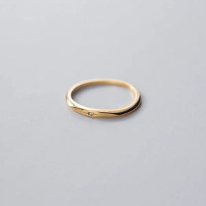 925 Silver Star Zircon Finger Ring Women Couple Jewelry