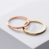 925 Silver Star Zircon Finger Ring Women Couple Jewelry