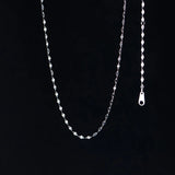 925 Silver Single Chain Clavicle Necklace for Women Classic Jewelry