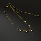 925 Silver Star Chain Necklace for Women Choker Jewelry