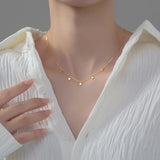 925 Silver Star Chain Necklace for Women Choker Jewelry