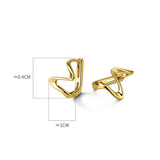 925 Silver Wave Curve Hoop Earrings for Women