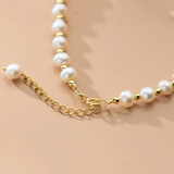 925 Silver Baroque Pearl Bangle Wedding Bracelet