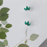 925 Silver Crown Zircon Stud Earrings Anniversary Gift