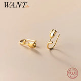 925 Silver Tulip Flower Stud Earrings Sweet Romantic Jewelry