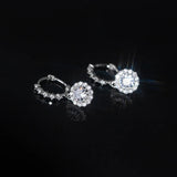 925 Silver Zircon Pendant Earrings for Women Wedding Jewelry