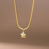 925 Silver Zircon Opal Floral Necklace Wedding Jewelry