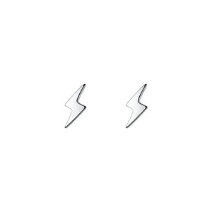 925 Silver Lightning Mini Stud Earrings for Women Girls Teens
