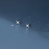 925 Sterling Silver Light Star Mini Stud Earrings