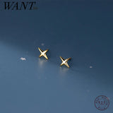 925 Sterling Silver Light Star Mini Stud Earrings