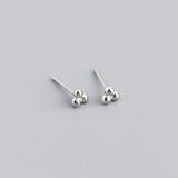 925 Silver Mini Beads Stud Earrings for Women Baby