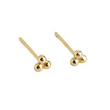 925 Silver Mini Beads Stud Earrings for Women Baby