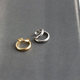 925 Sterling Silver Double Punk Gothic Ear Clip On Earrings