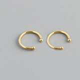 925 Sterling Silver Ear Cuff Clip-on Earrings for Women Men