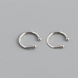 925 Sterling Silver Ear Cuff Clip-on Earrings for Women Men