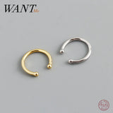925 Sterling Silver Ear Cuff Clip-on Earrings for Women Men
