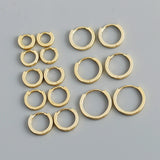 925 Silver Circle Hoop Earrings Punk Rock Style