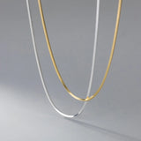 925 Silver Snake Bone Chain Charms Necklace Punk Choker Party Jewelry