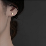 925 Silver Beanie Geometric Stud Earrings for Women