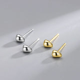 925 Silver Beanie Geometric Stud Earrings for Women