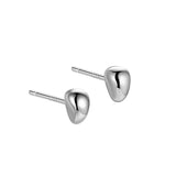 925 Silver Beanie Geometric Stud Earrings for Women