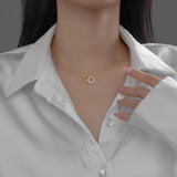 925 Silver Natural Baroque Pearl Pendant Necklace for Women