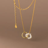 925 Silver Natural Baroque Pearl Pendant Necklace for Women