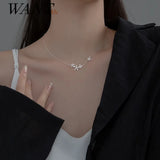 925 Silver Flower Pendant Necklace for Women Wedding