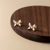925 Silver Zircon Butterfly Ear Clip Loop Jewelry