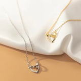 925 Silver Love Heart Hanging Necklace for Women