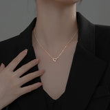 925 Silver Love Heart Hanging Necklace for Women