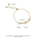 925 Silver Opal Flower Charm Bracelet for Women Wedding