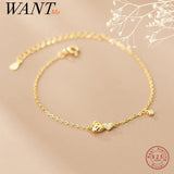 925 Silver Romantic Rose Flower Heart Zircon Bracelet