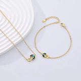 925 Silver Round Buckle Abalone Shell Charm Necklace