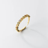 925 Silver Colored Zircon Lace Open Finger Ring for Women