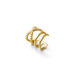 925 Silver Cross Ear Clip Line Earrings for Women