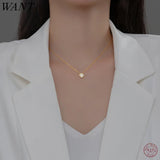 925 Silver Zircon Snowflake Necklace for Women