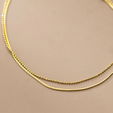 925 Sterling Silver Double Snake Bone Round Beads Charm Anklet for Women