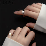 925 Silver Geometric Finger Adjustable Ring French Fine Party Jewelry