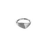 925 Silver Geometric Finger Adjustable Ring French Fine Party Jewelry