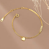 925 Silver Love Heart Charm Bracelet for Women