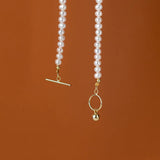 925 Silver Baroque Pearl Charm Necklace for Women