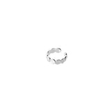 925 Silver Punk Twist Cross Ear Cuff Earrings